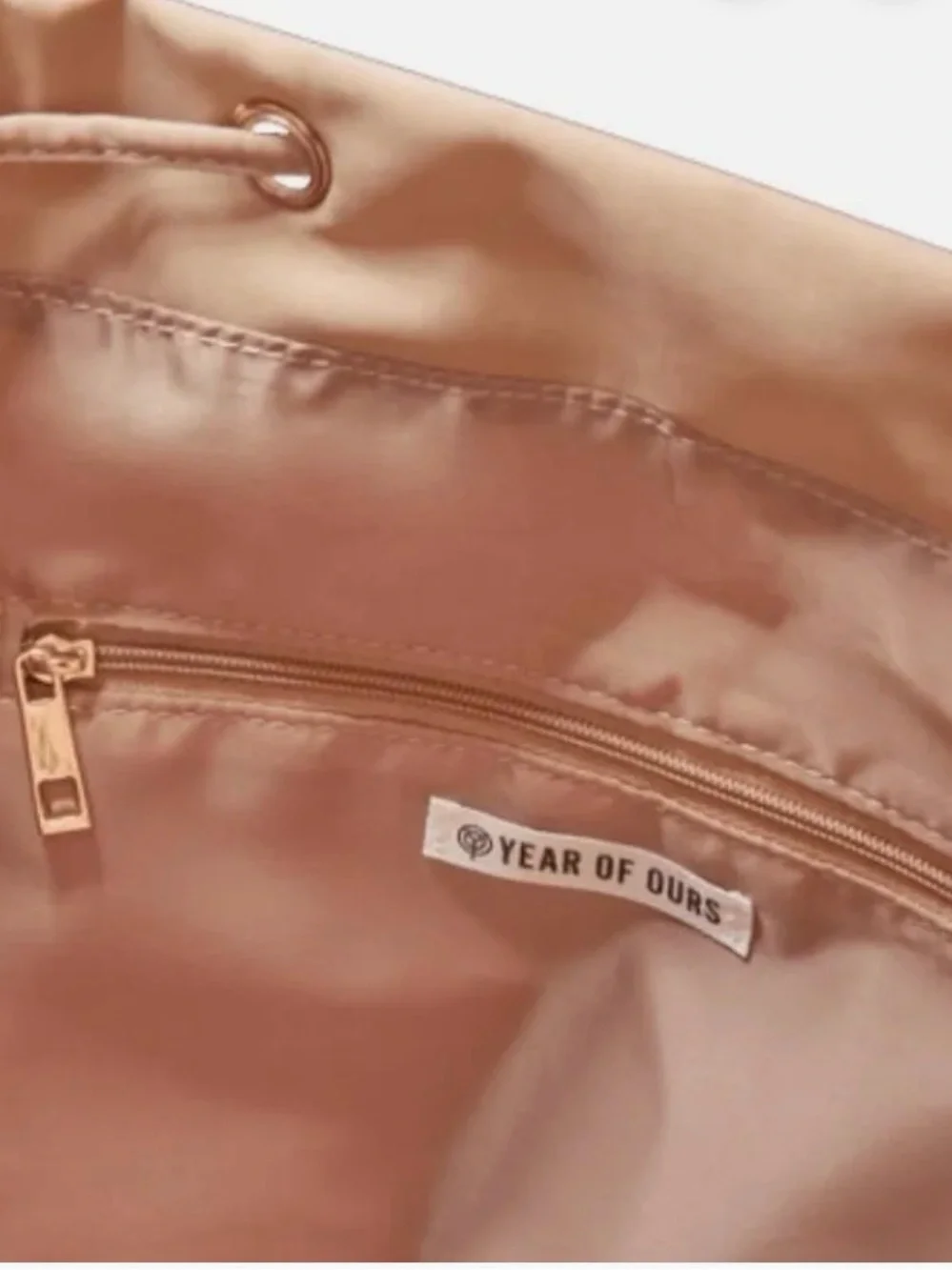 Year of Ours Tan Backpack with Front Pockets